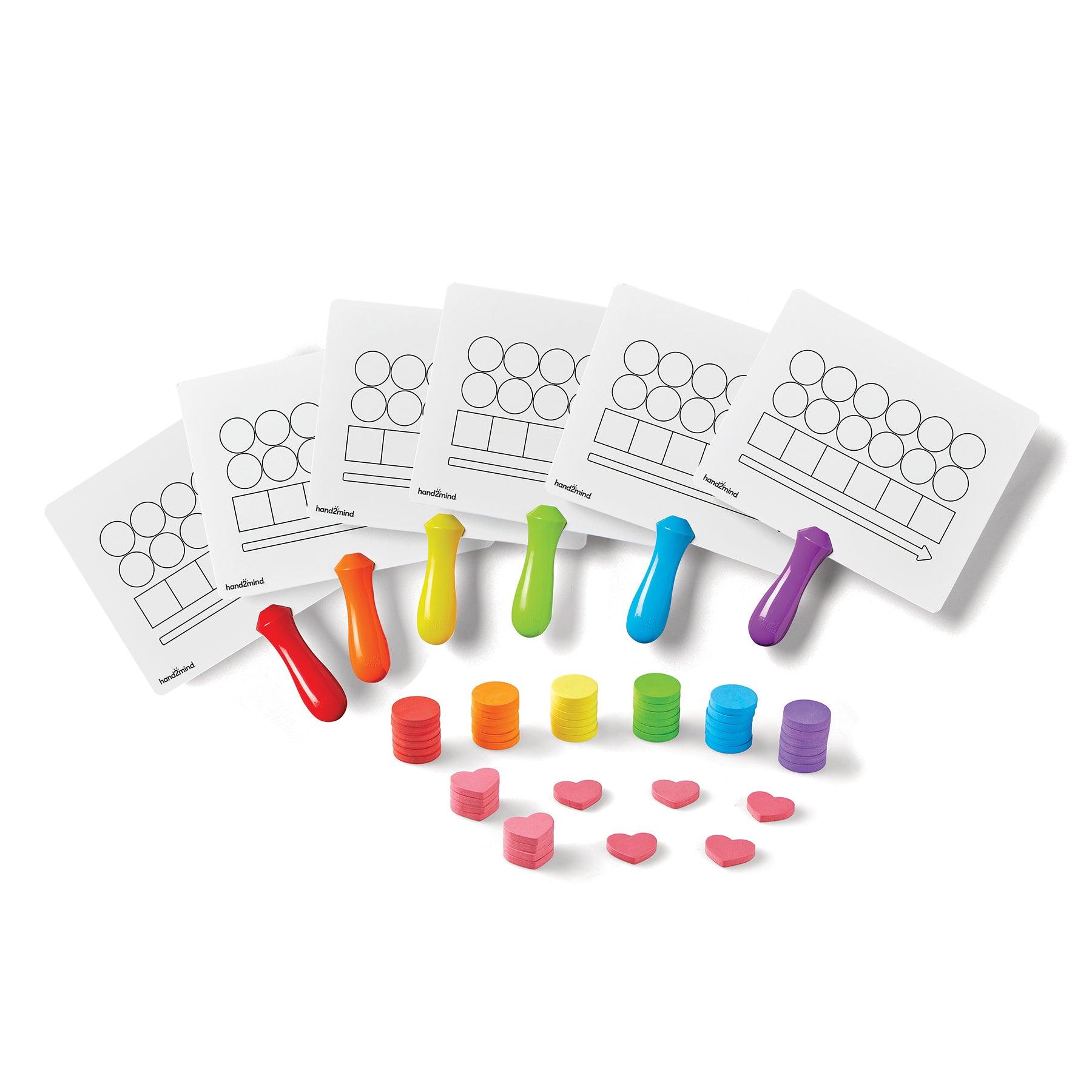 Elkonin Box Magnetic Answer Board Set, Set of 6 - Loomini