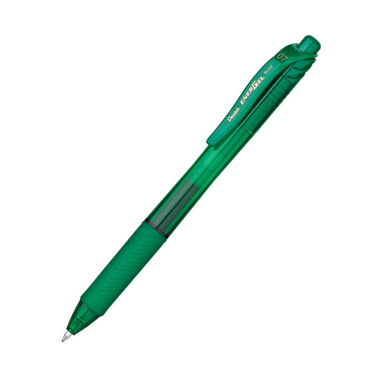 EnerGel-X™ Retractable Liquid Gel Pen, Green, Pack of 12 - Loomini