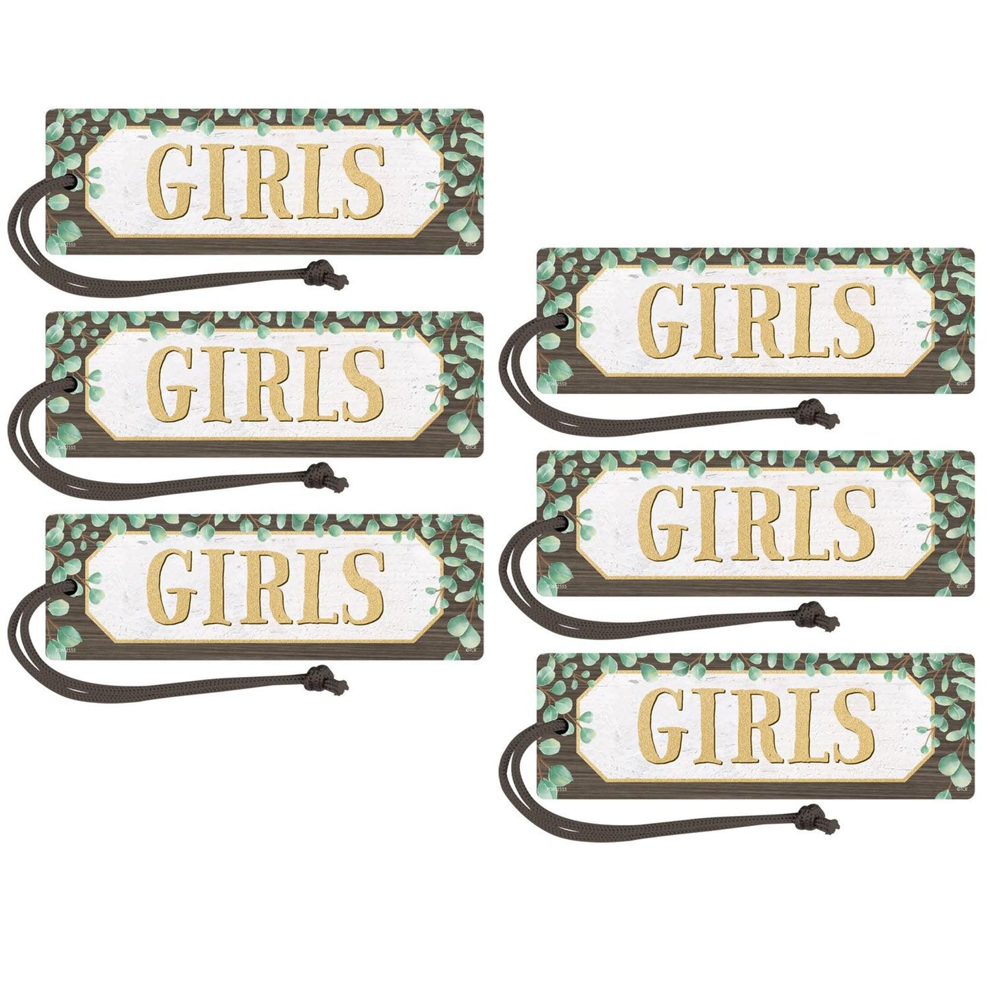 Eucalyptus Magnetic Girls Pass, Pack of 6 - Loomini