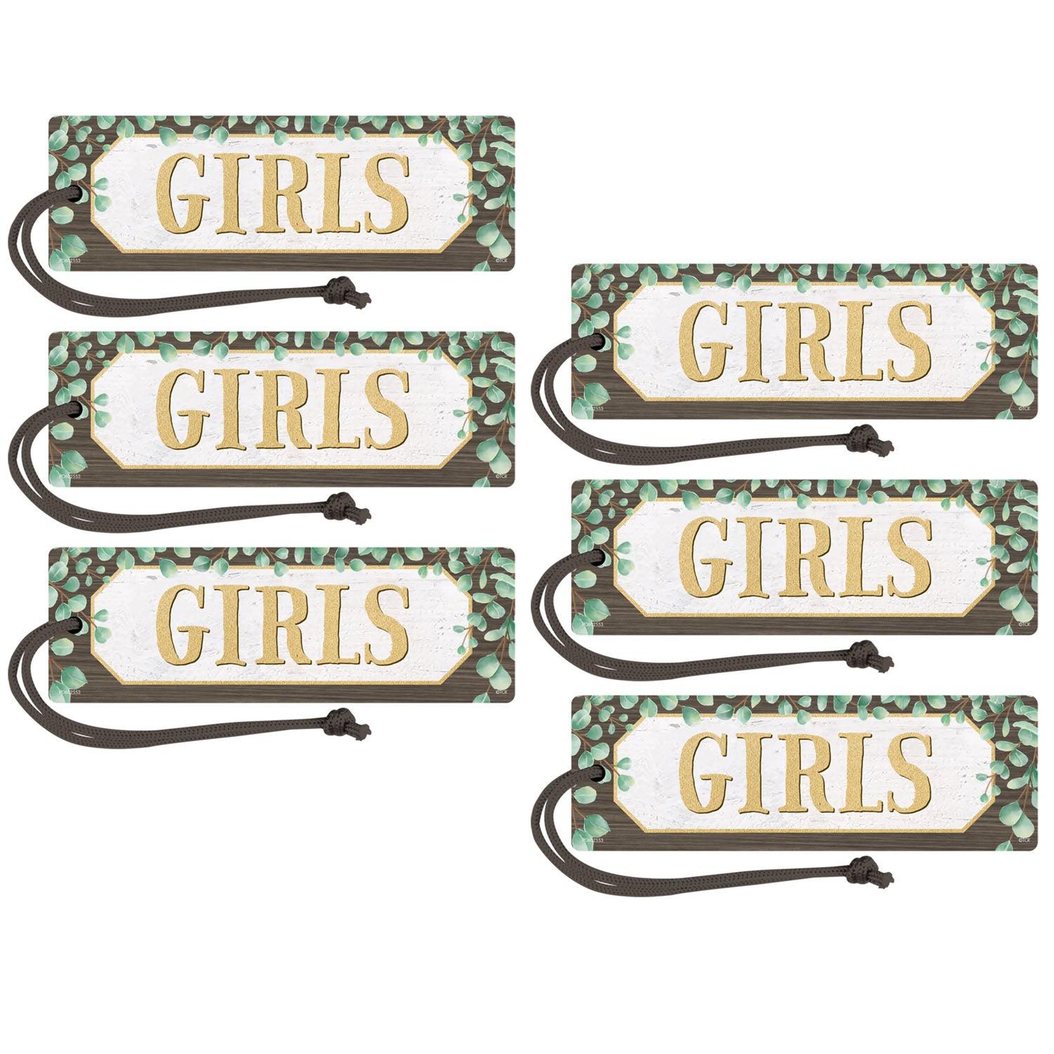 Eucalyptus Magnetic Girls Pass, Pack of 6 - Loomini