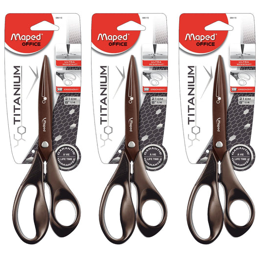 Expert Titanium Scissors, Pack of 3 - Loomini