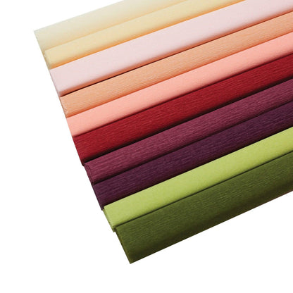 Extra Fine Crepe Paper, 10 Assorted Colors, 10.7 sq. ft - Loomini