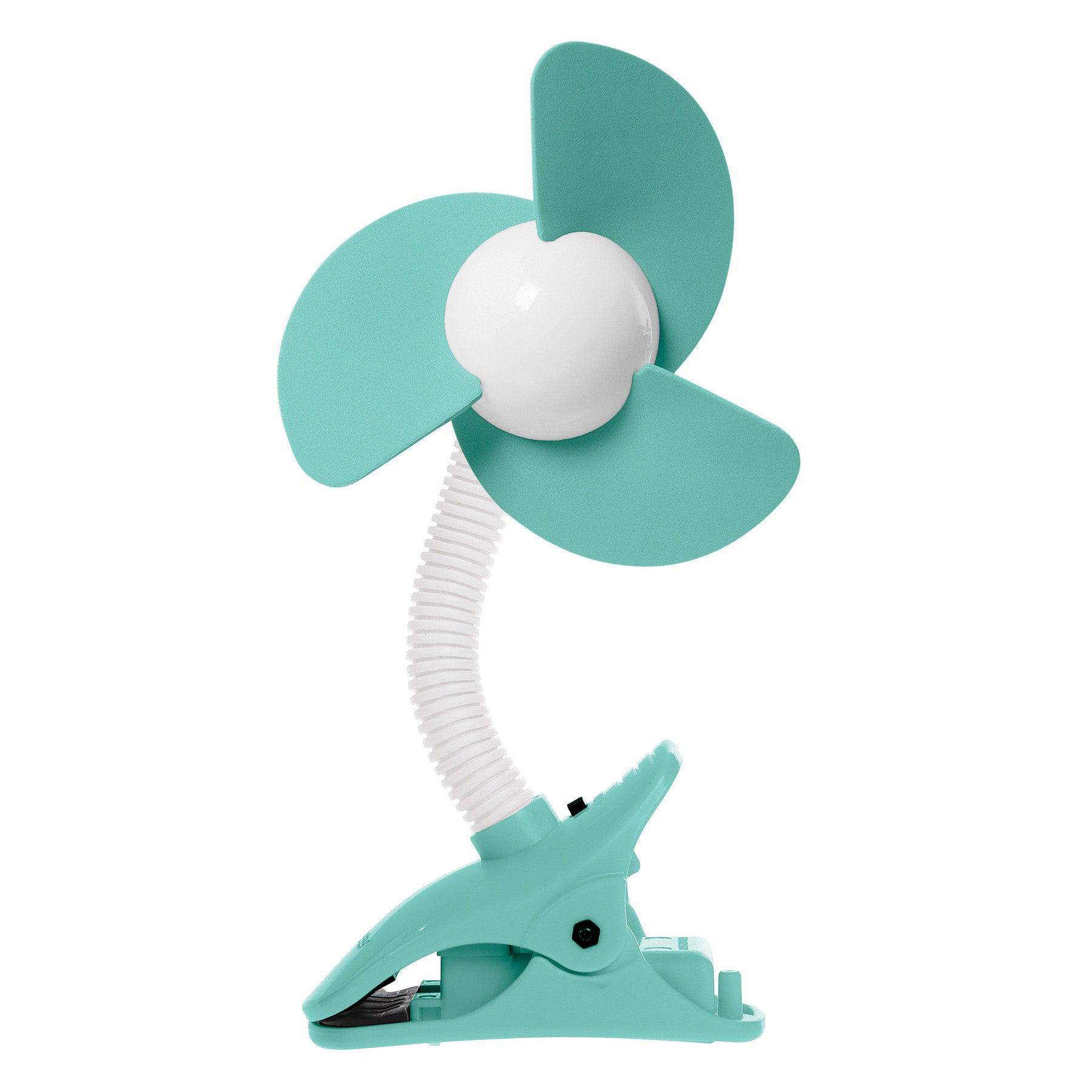 EZY-Fit Clip-On Fan, Aqua - Loomini