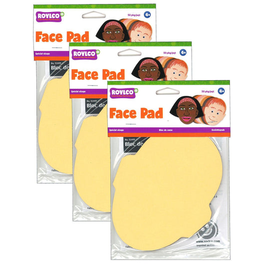 Face Pad, 50 Sheets Per Pack, 3 Packs - Loomini