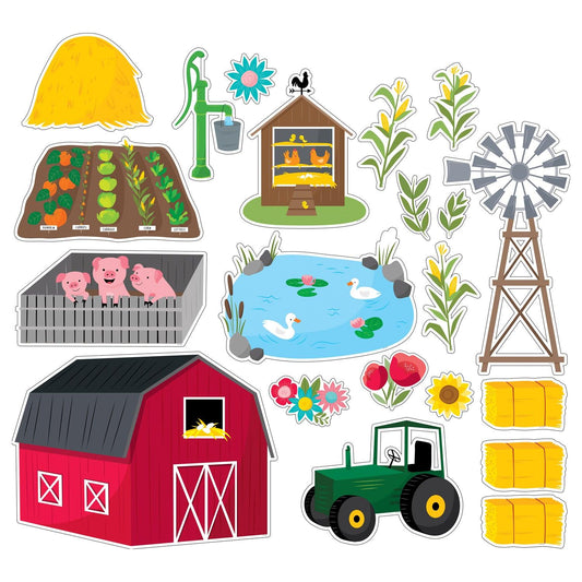 Farm Friends Farm Fun Bulletin Board Set - Loomini