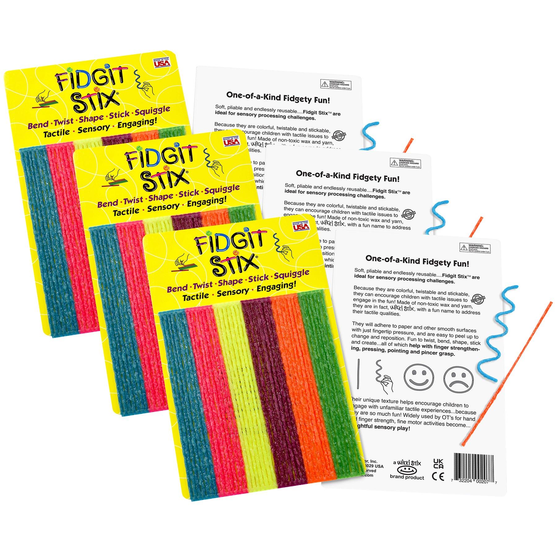 Fidgit Stix, 42 Per Pack, 3 Packs - Loomini