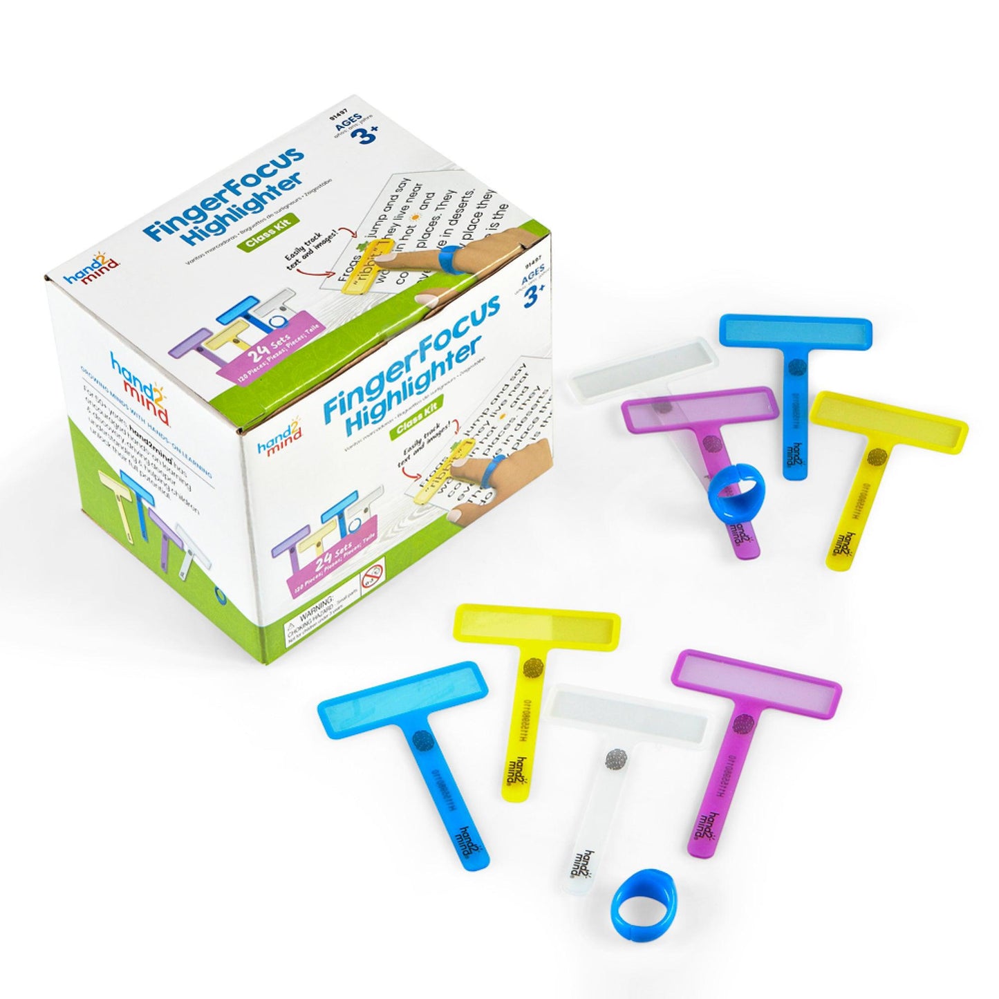 FingerFocus Highlighter Classroom Kit, 24 Sets - Loomini