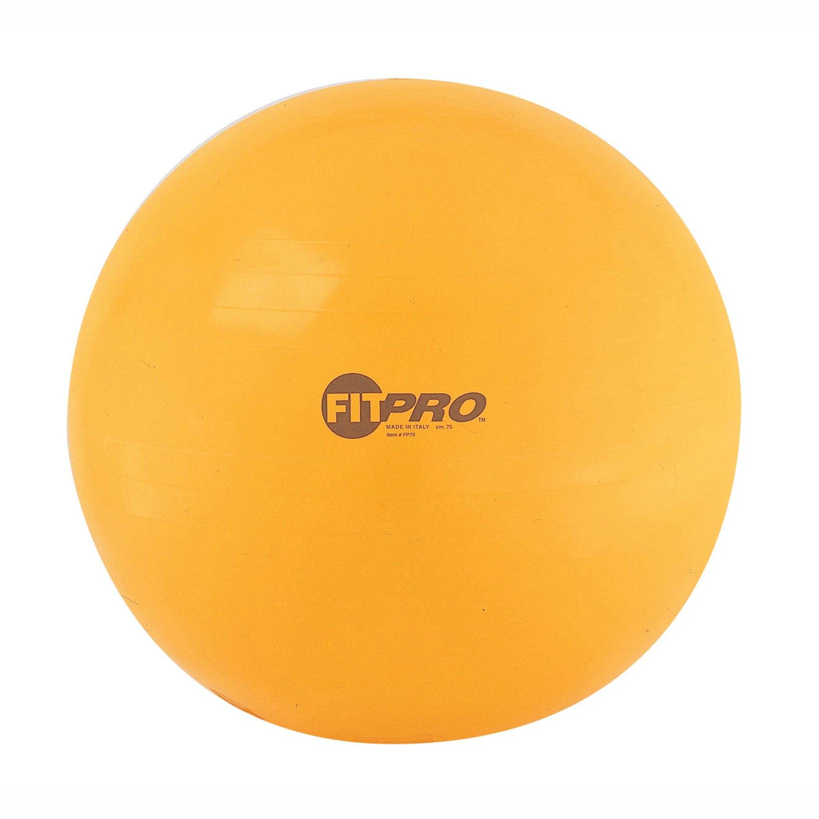 Fitpro Training & Exercise Ball, 75 cm, Yellow - Loomini