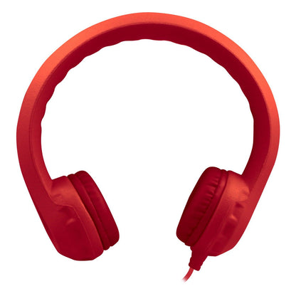 Flex-Phones, Foam Headphones, Red - Loomini