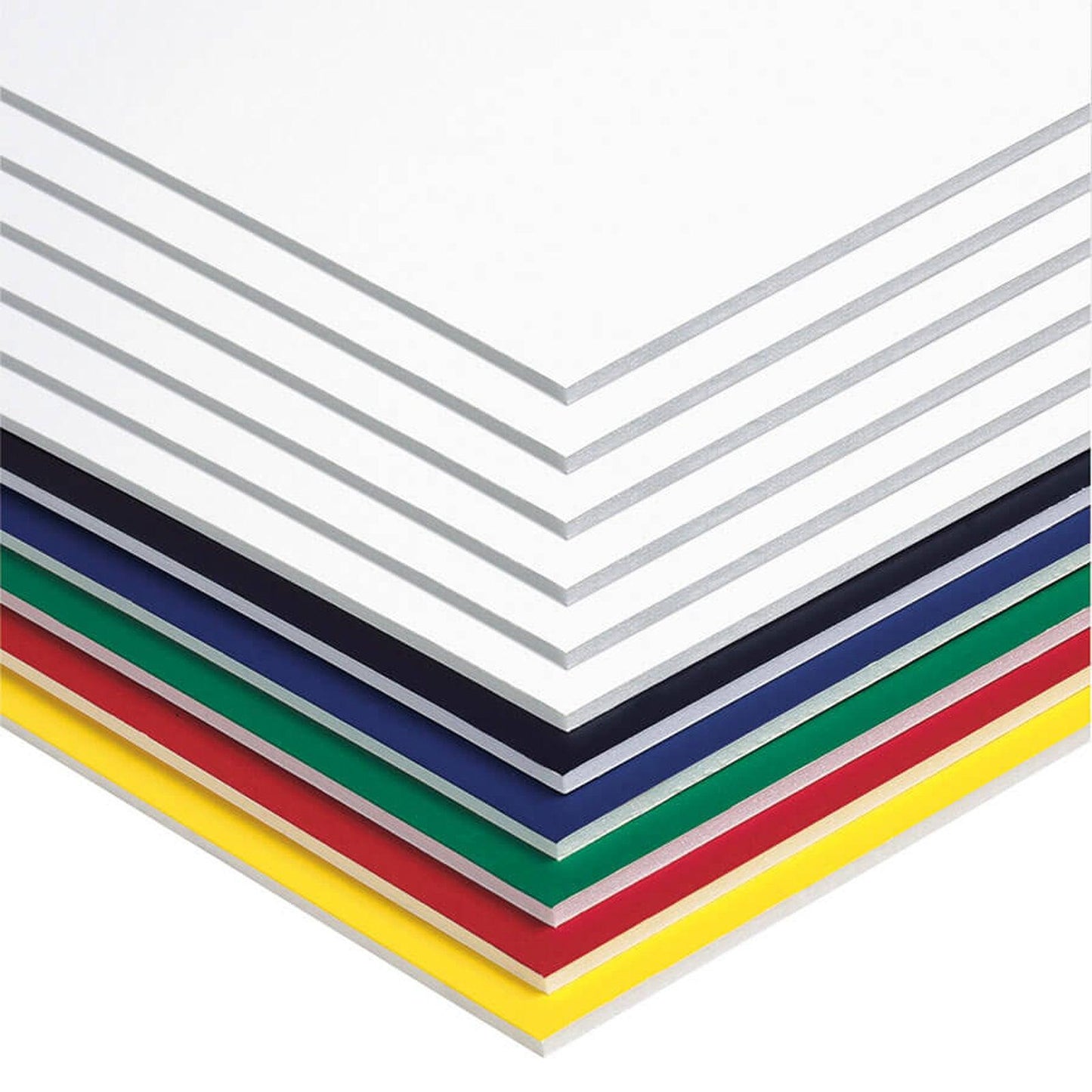 Foam Board, 6 Assorted Colors, 20" x 30", 10 Sheets - Loomini
