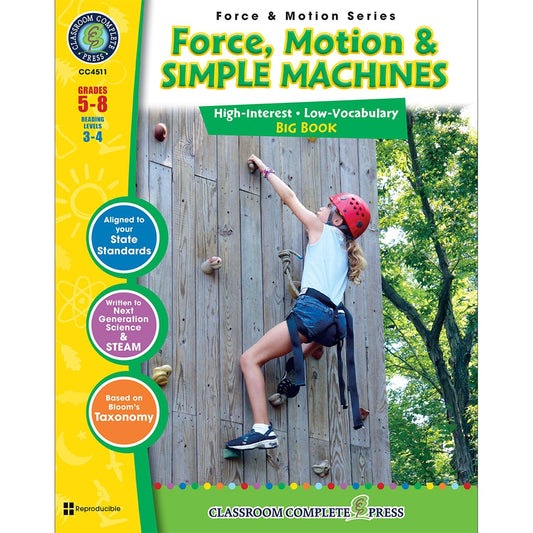 Force Motion & Simple Machines Big Book - Loomini