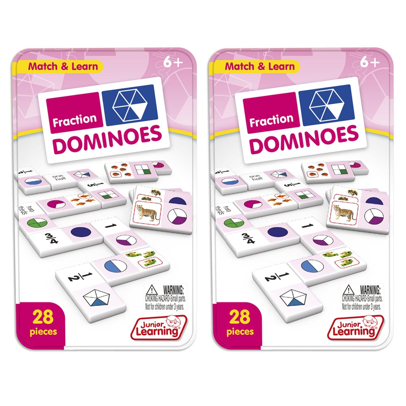 Fraction Dominoes, 2 Sets - Loomini