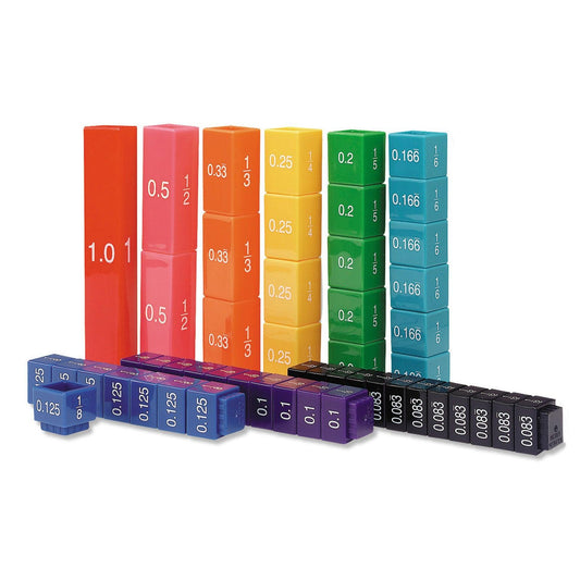 Fraction Tower® Equivalency Cube Set, Set of 51 - Loomini