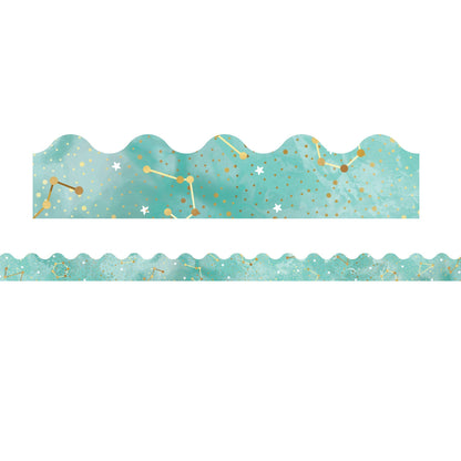 Galaxy Constellations Scalloped Border, 39 Feet Per Pack, 6 Packs - Loomini