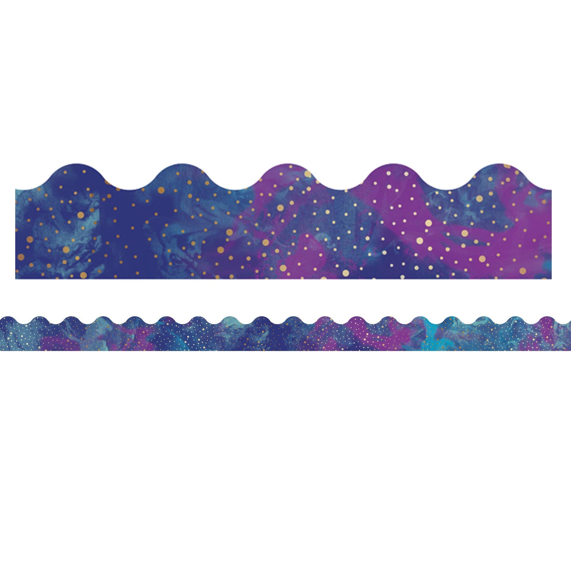 Galaxy Scalloped Border, 39 Feet Per Pack, 6 Packs - Loomini