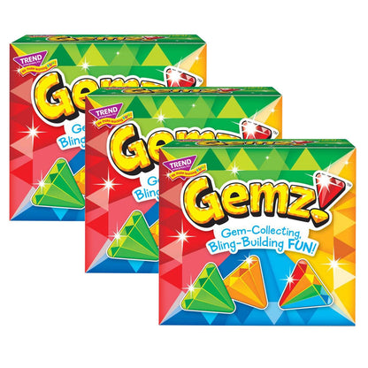 Gemz!™ Three Corner™ Card Game, Pack of 3 - Loomini