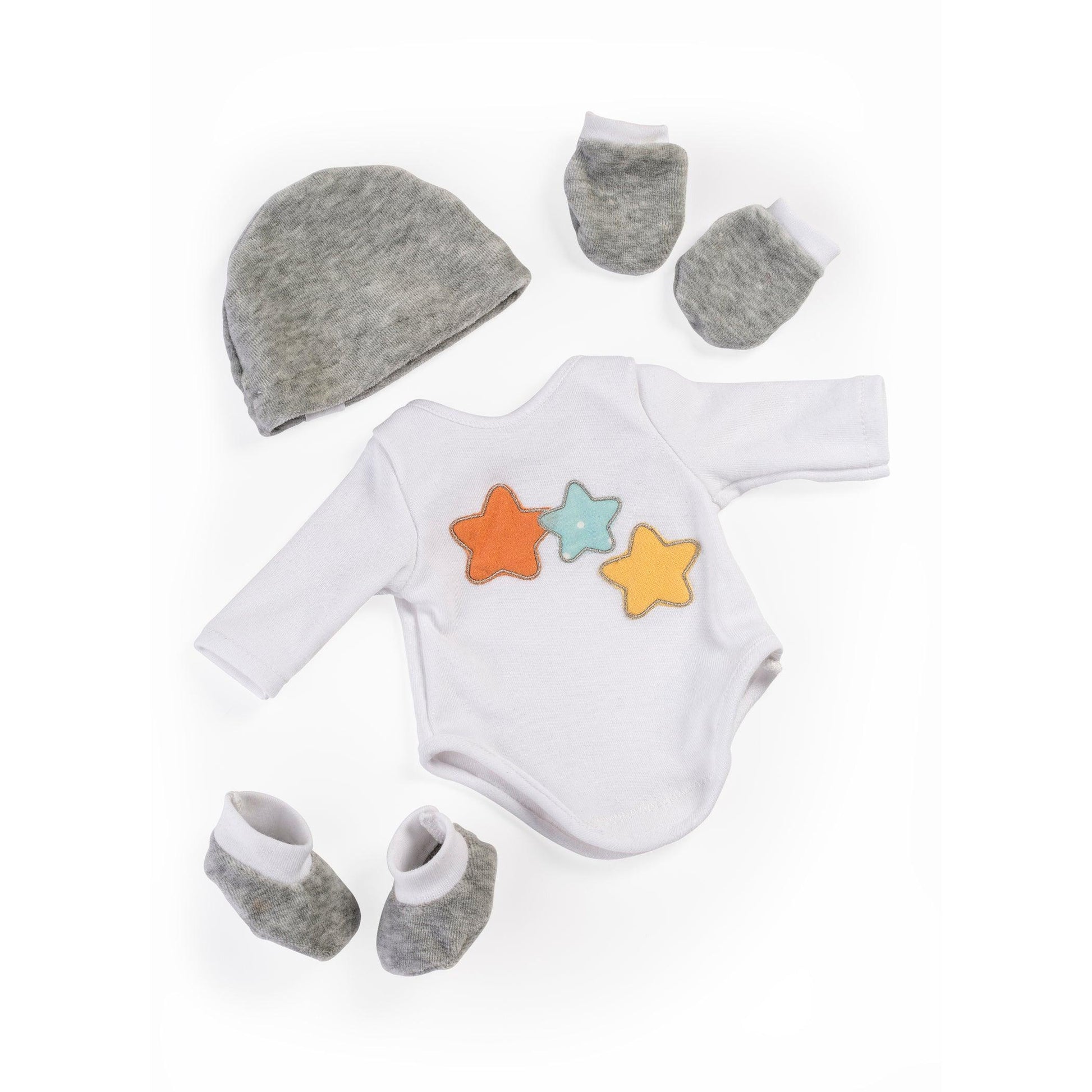 Gender Neutral Doll Layette Set for 15" Dolls - Loomini