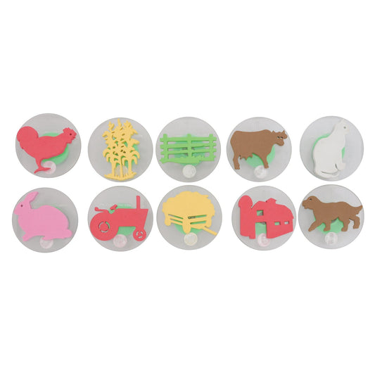 Giant Stampers - Farm Adventure - Set of 10 - Loomini