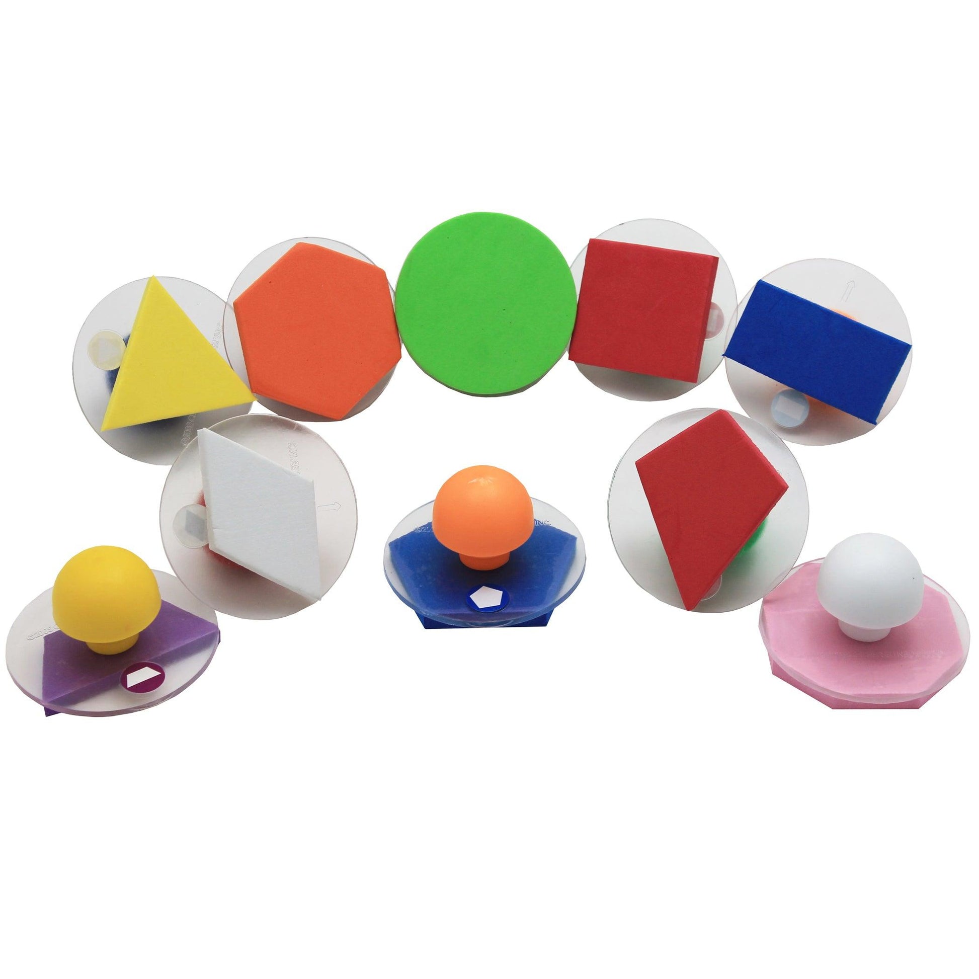 Giant Stampers - Geometric Shapes - Filled In - Set of 10 - Loomini