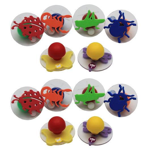 Giant Stampers - Insects - Set 1 - 6 Per Set - 2 Sets - Loomini