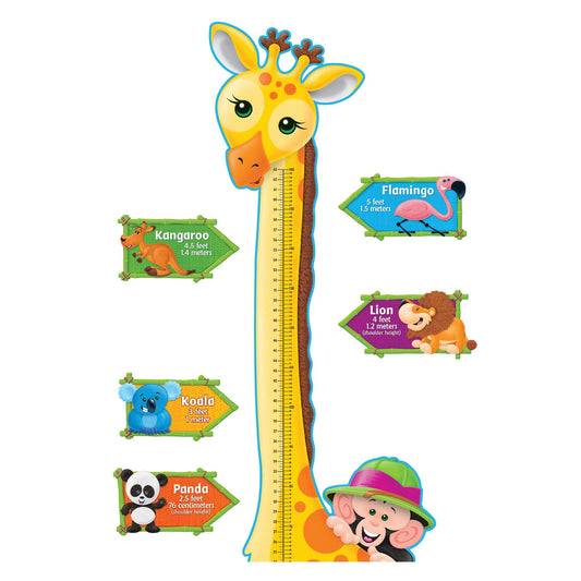 Giraffe Growth Chart Bulletin Board Set - Loomini