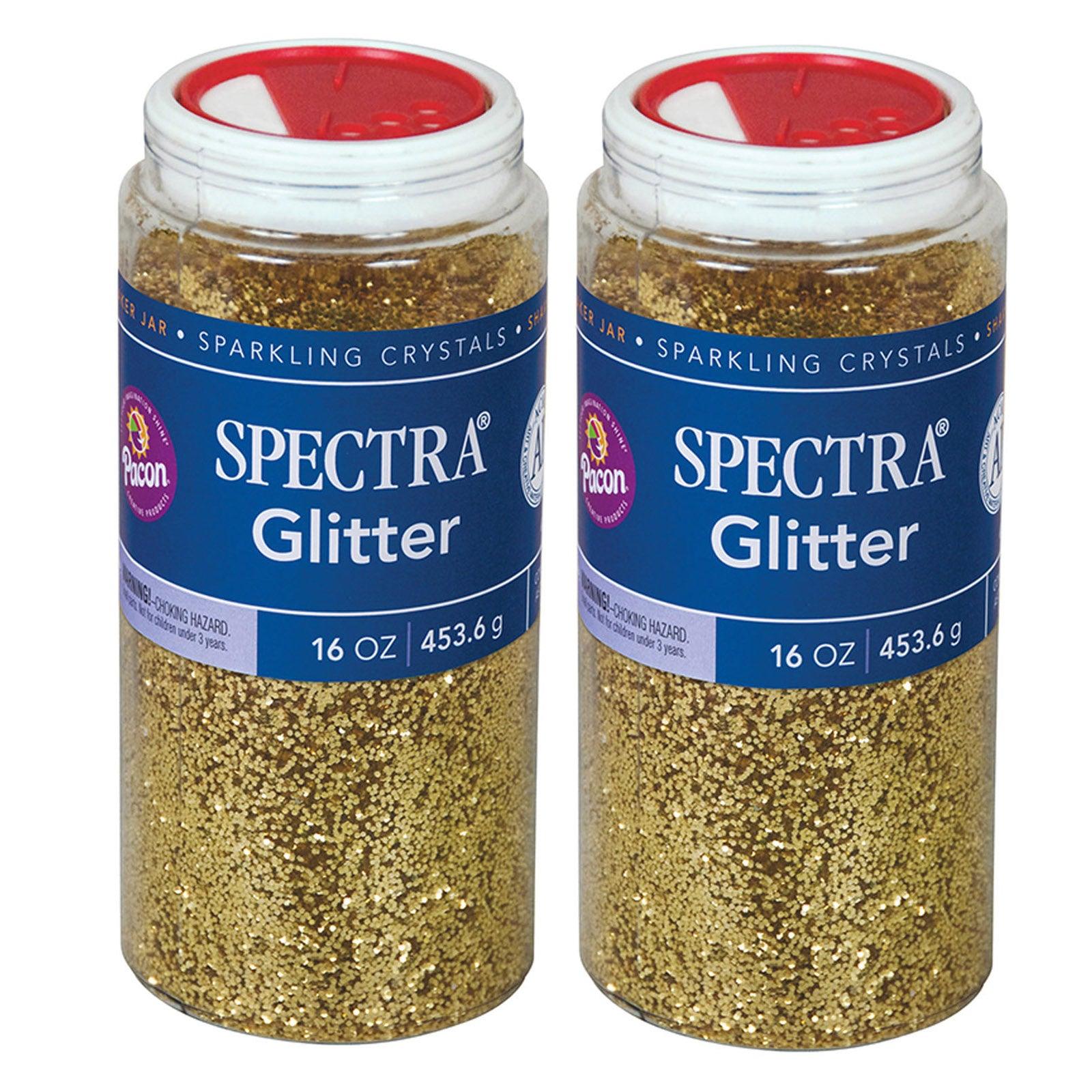 Glitter, Gold, 1 lb. Per Jar, 2 Jars - Loomini