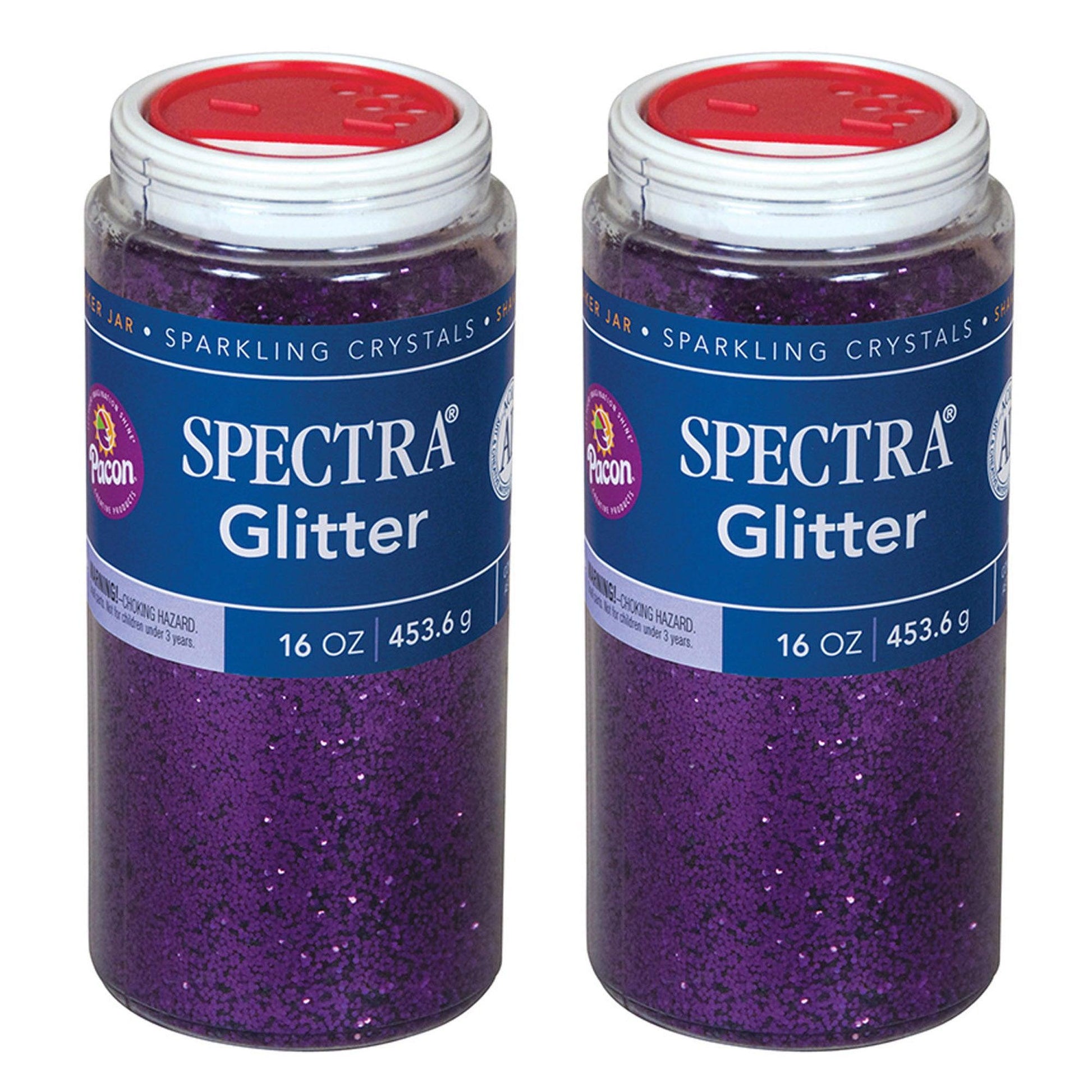 Glitter, Purple, 1 lb. Per Jar, 2 Jars - Loomini