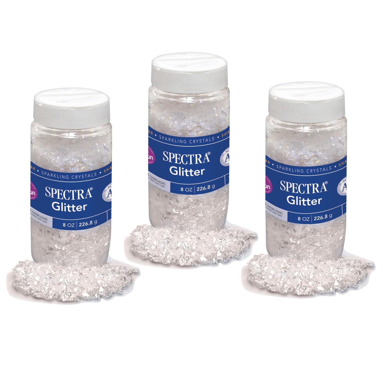 Glitter, Random Disco Glitter Flakes, 8 oz., 3 Jars - Loomini