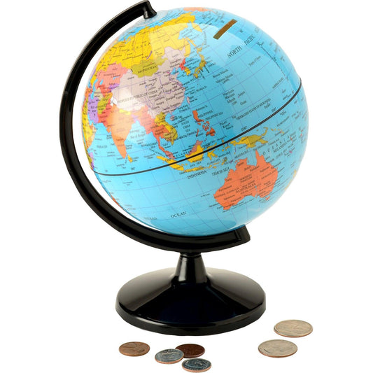Globe 5.6" Coin Bank - Loomini