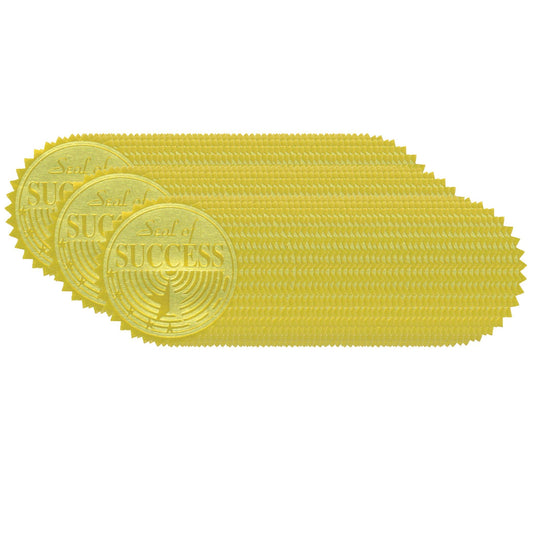 Gold Foil Embossed Seals, Seal of Success, 54 Per Pack, 3 Packs - Loomini