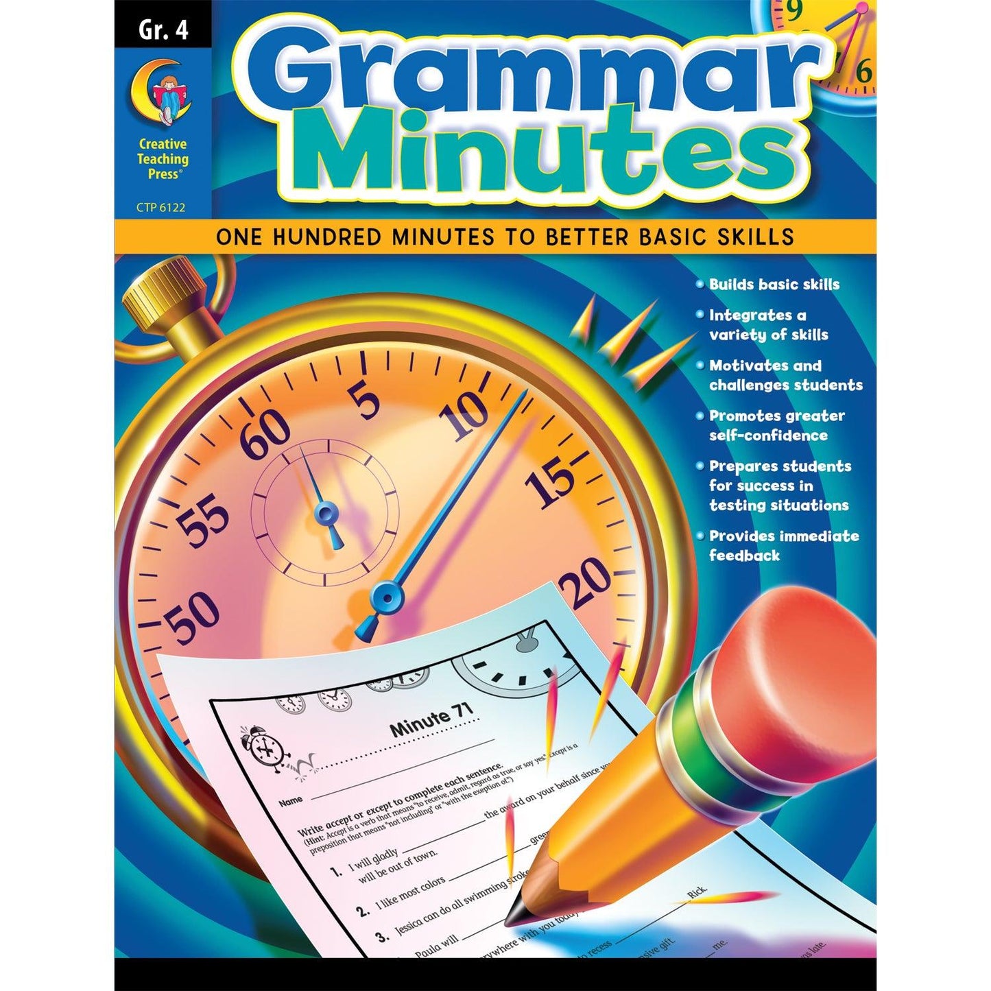 Grammar Minutes Workbook, Grade 4 - Loomini