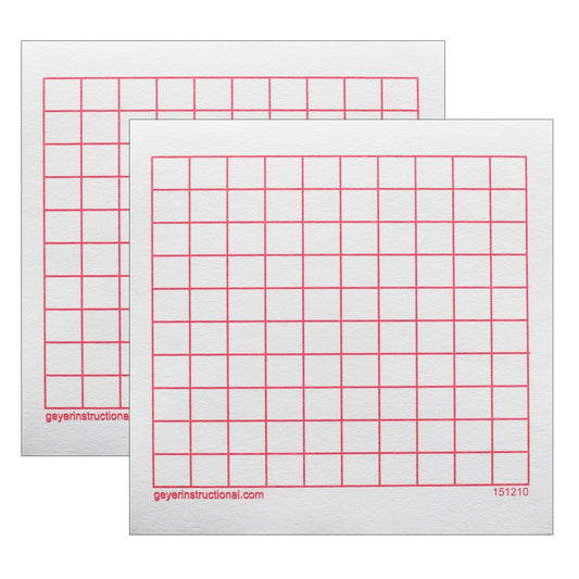 Graphing 3M Post-it® Notes,10 x 10 Grid, 4 Pads Per Pack, 2 Packs - Loomini