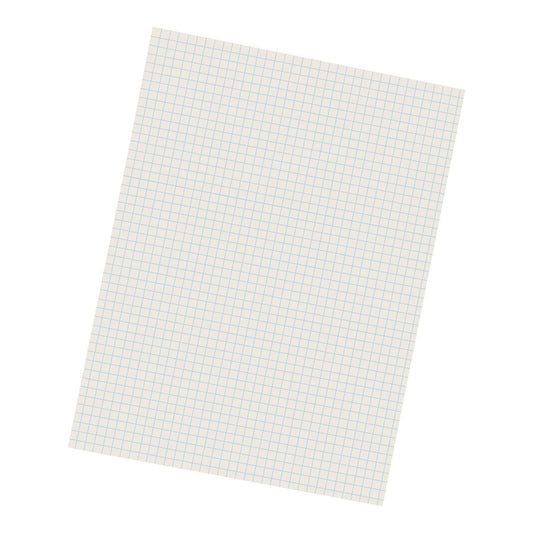 Grid Ruled Drawing Paper, White, 1/4" Quadrille Ruled, 9" x 12", 500 Sheets - Loomini