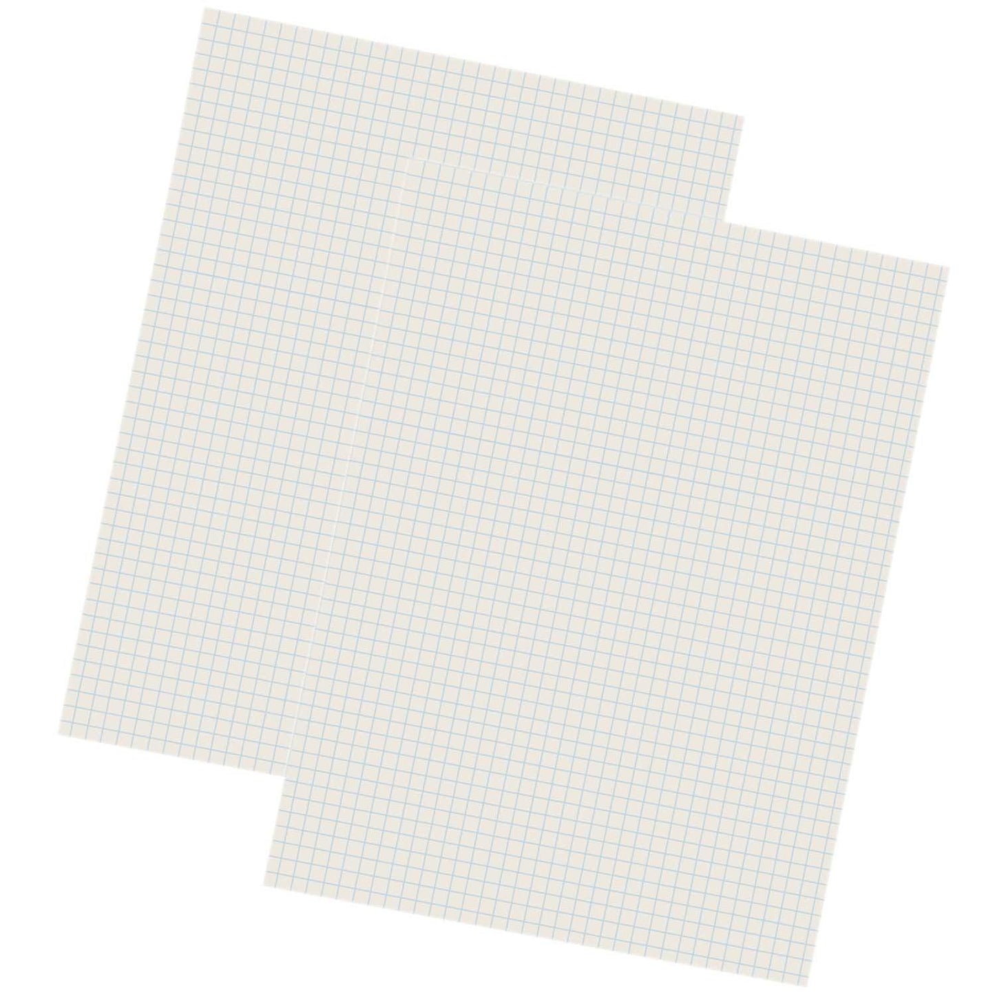 Grid Ruled Drawing Paper, White, 1/4" Quadrille Ruled, 9" x 12", 500 Sheets Per Pack, 2 Packs - Loomini