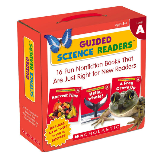 Guided Science Readers, Level A, Parent Pack, Pack of 16 Books - Loomini