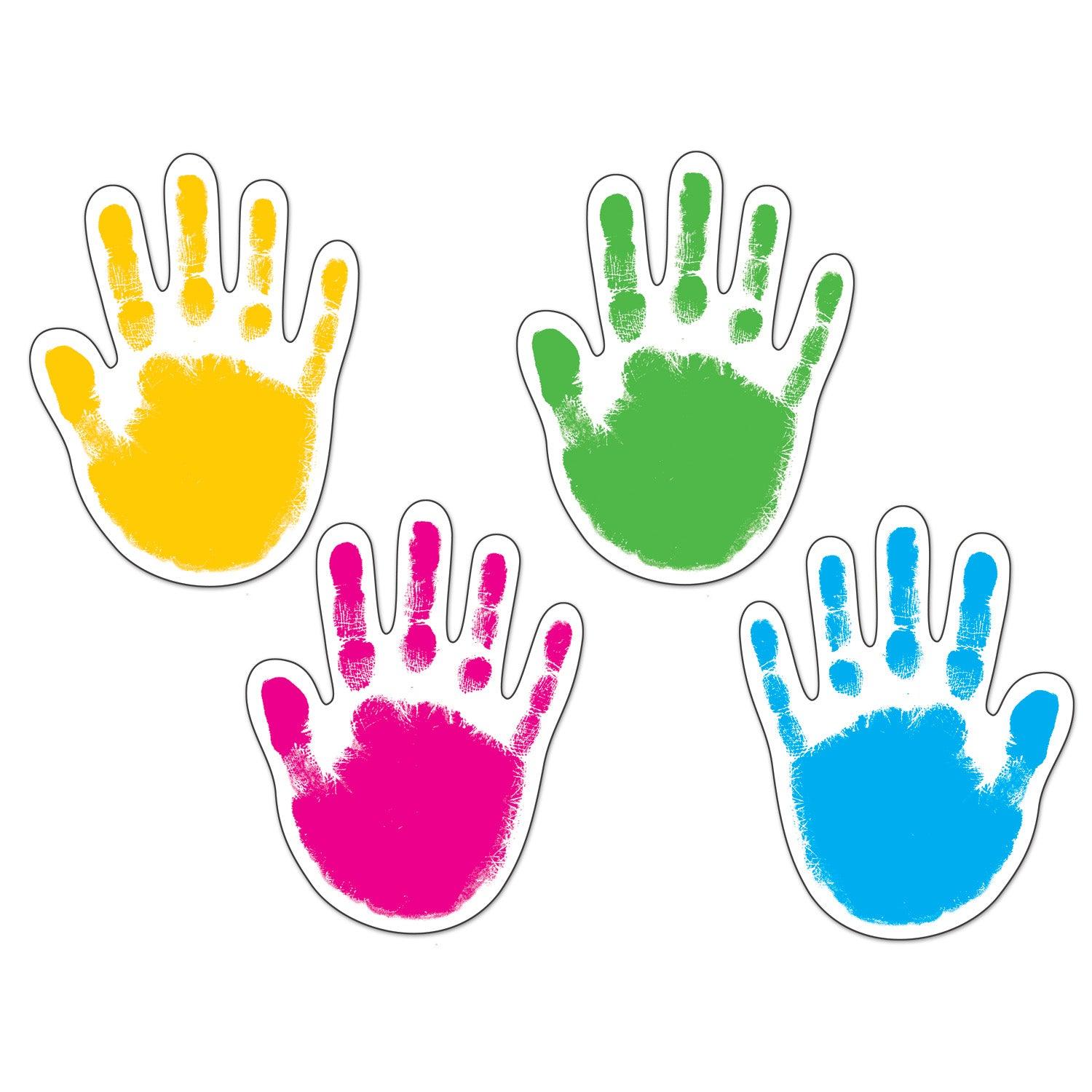 Handprints Cut-Outs, 42 Per Pack, 3 Packs - Loomini