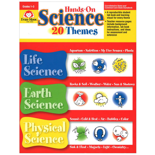 Hands-On Science 20 Themes Book, Grades 1-3 - Loomini