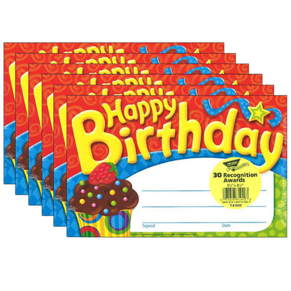 Happy Birthday The Bake Shop™ Recognition Awards, 30 Per Pack, 6 Packs - Loomini
