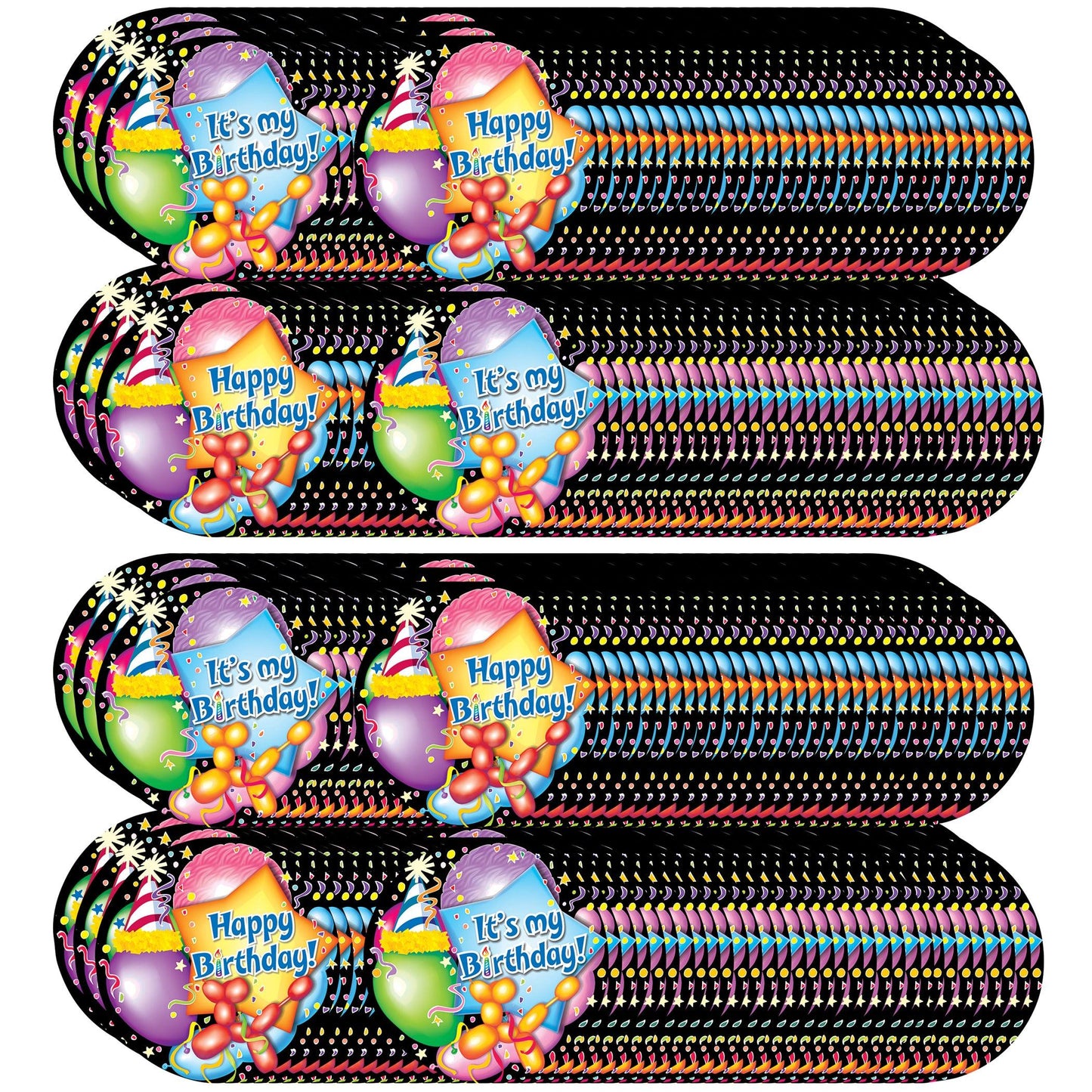 Happy Birthday Wear 'Em Badges, 32 Per Pack, 6 Packs - Loomini