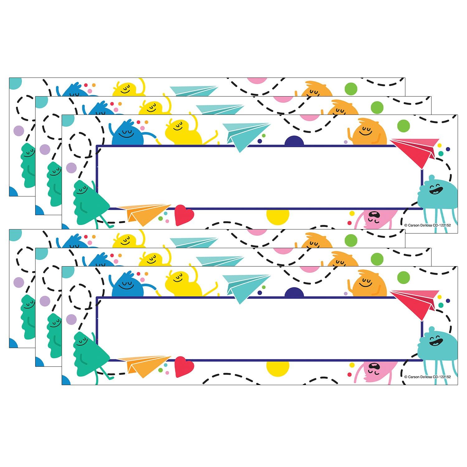 Happy Place Nameplates, 36 Per Pack, 6 Packs - Loomini