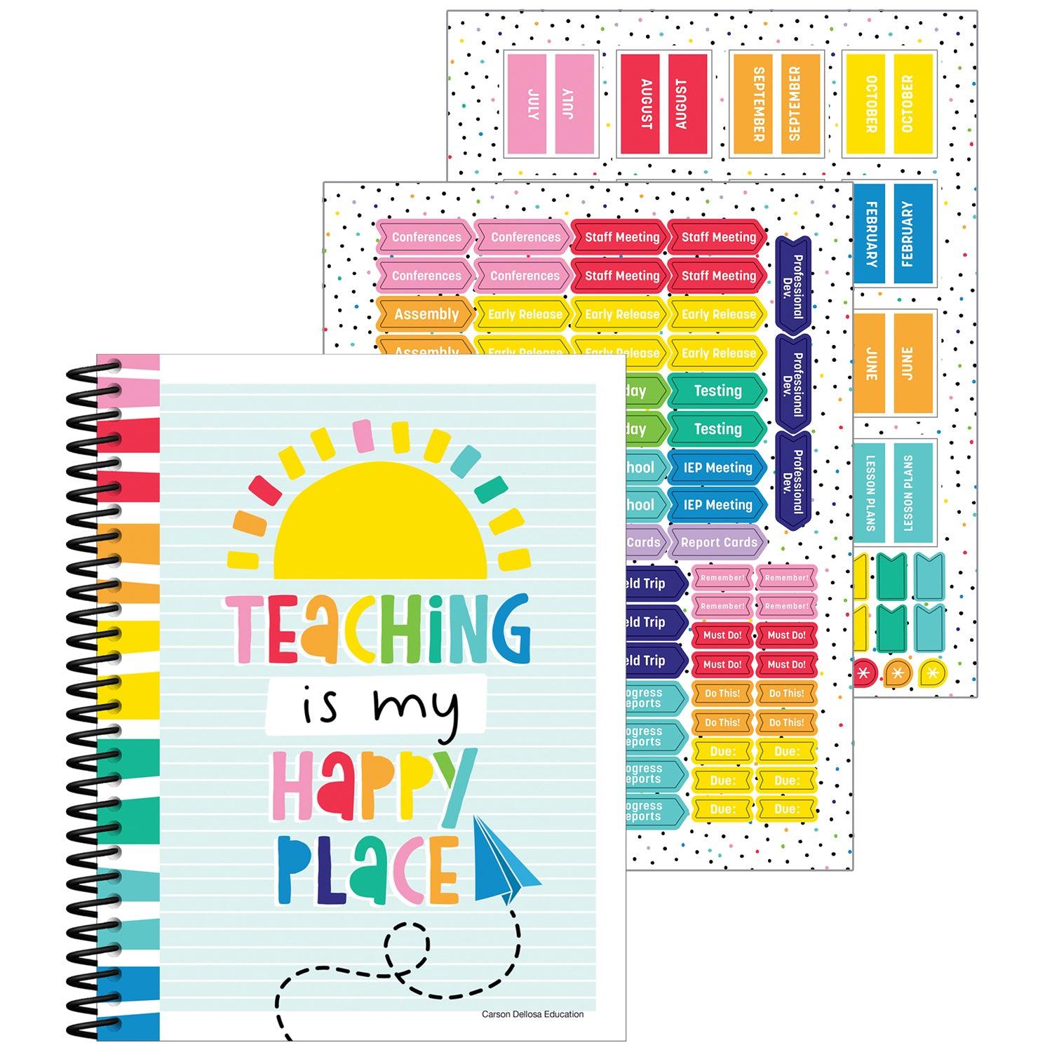 Happy Place Teacher Planner - Loomini