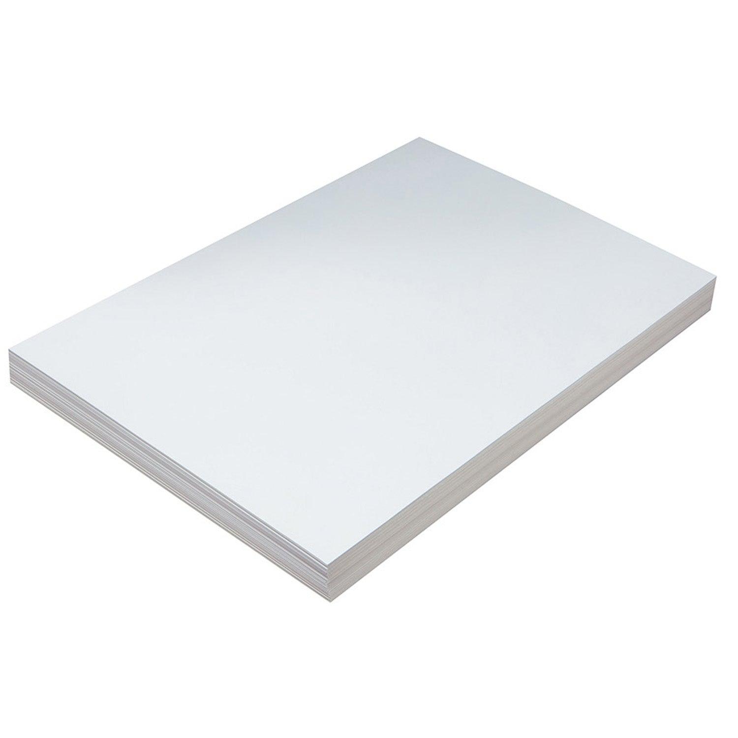 Heavyweight Tagboard, White, 12" x 18", 100 Sheets - Loomini
