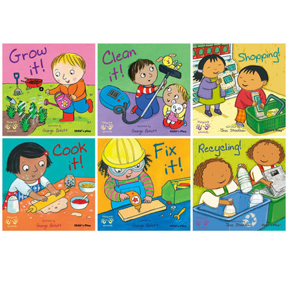 Helping Hands Board Books, Set of 6 - Loomini