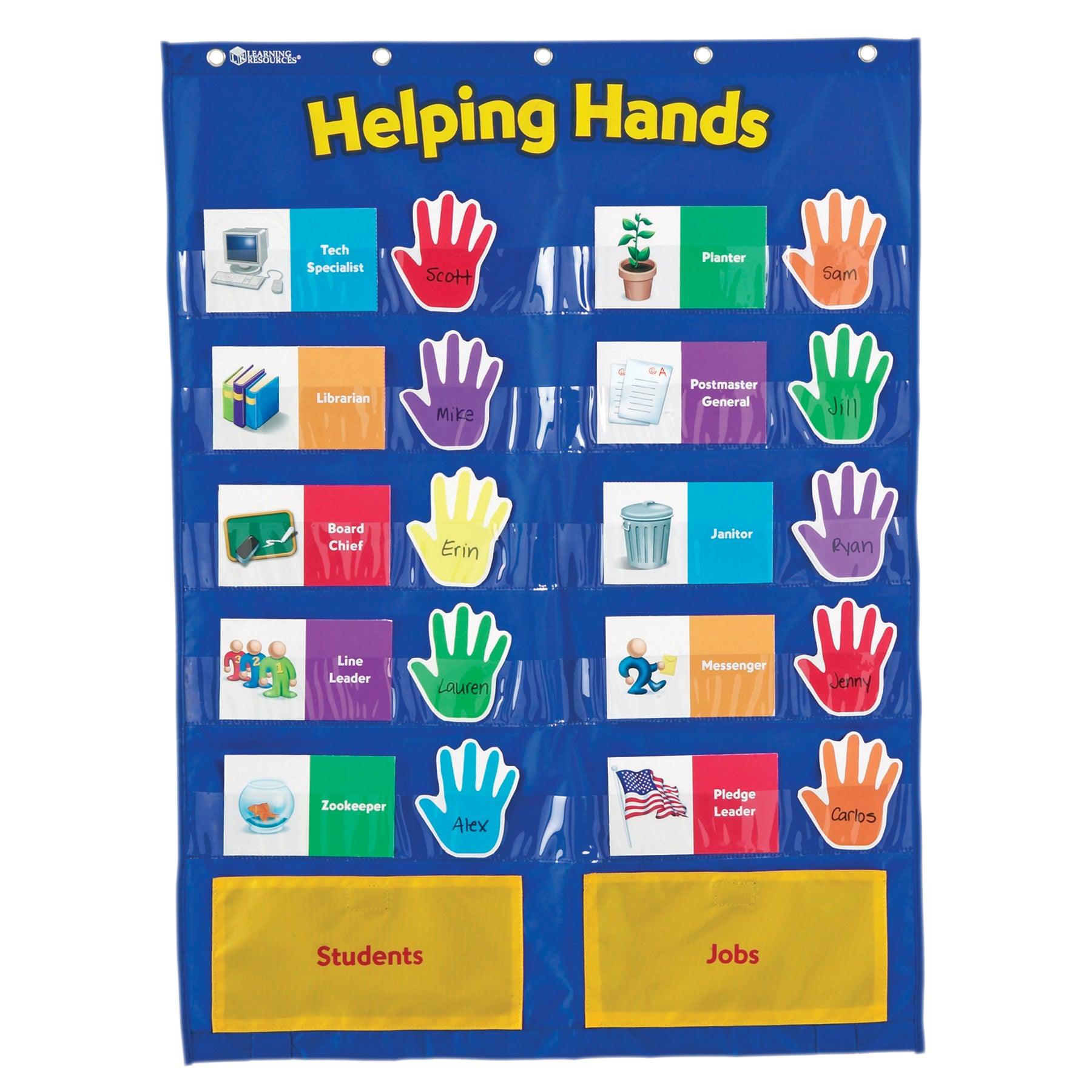 Helping Hands Pocket Chart - Loomini
