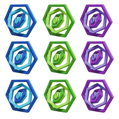 Hexle Fidget Toy, Pack of 3 - Loomini