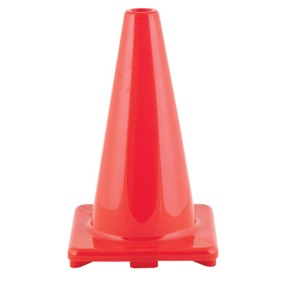 Hi-Visibility Flexible Vinyl Cone, Weighted, Orange, 18" Length - Loomini