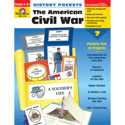 History Pockets: The American Civil War Book, Teacher Resource, Grades 4-6 - Loomini