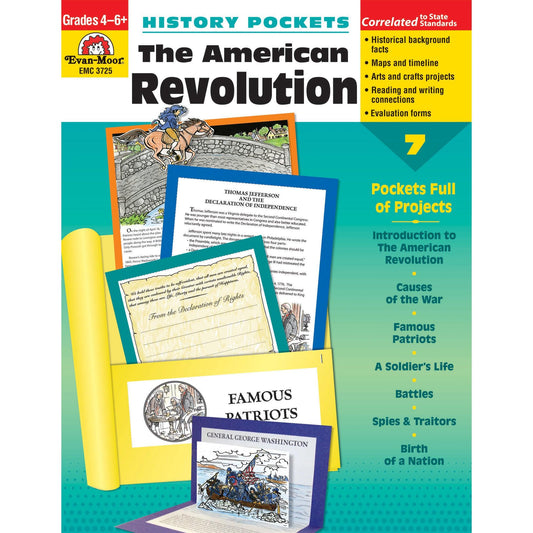 History Pockets: The American Revolution Book, Grades 4-6+ - Loomini