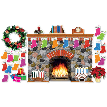 Holiday Hearth Bulletin Board Set - Loomini