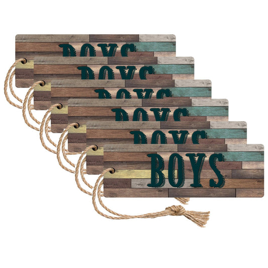 Home Sweet Classroom Magnetic Boys Pass, Pack of 6 - Loomini